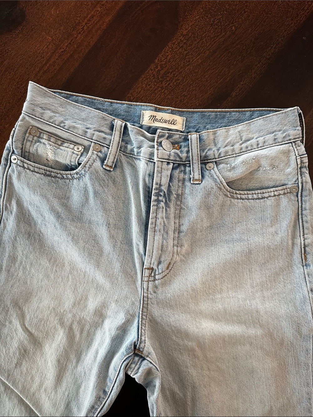 2/$35 Madewell “perfect vintage jeans”, size 27